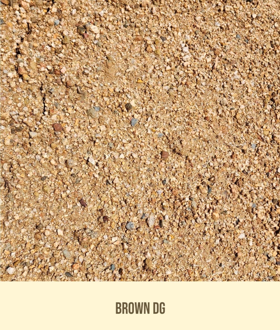 Brown DG landscape material