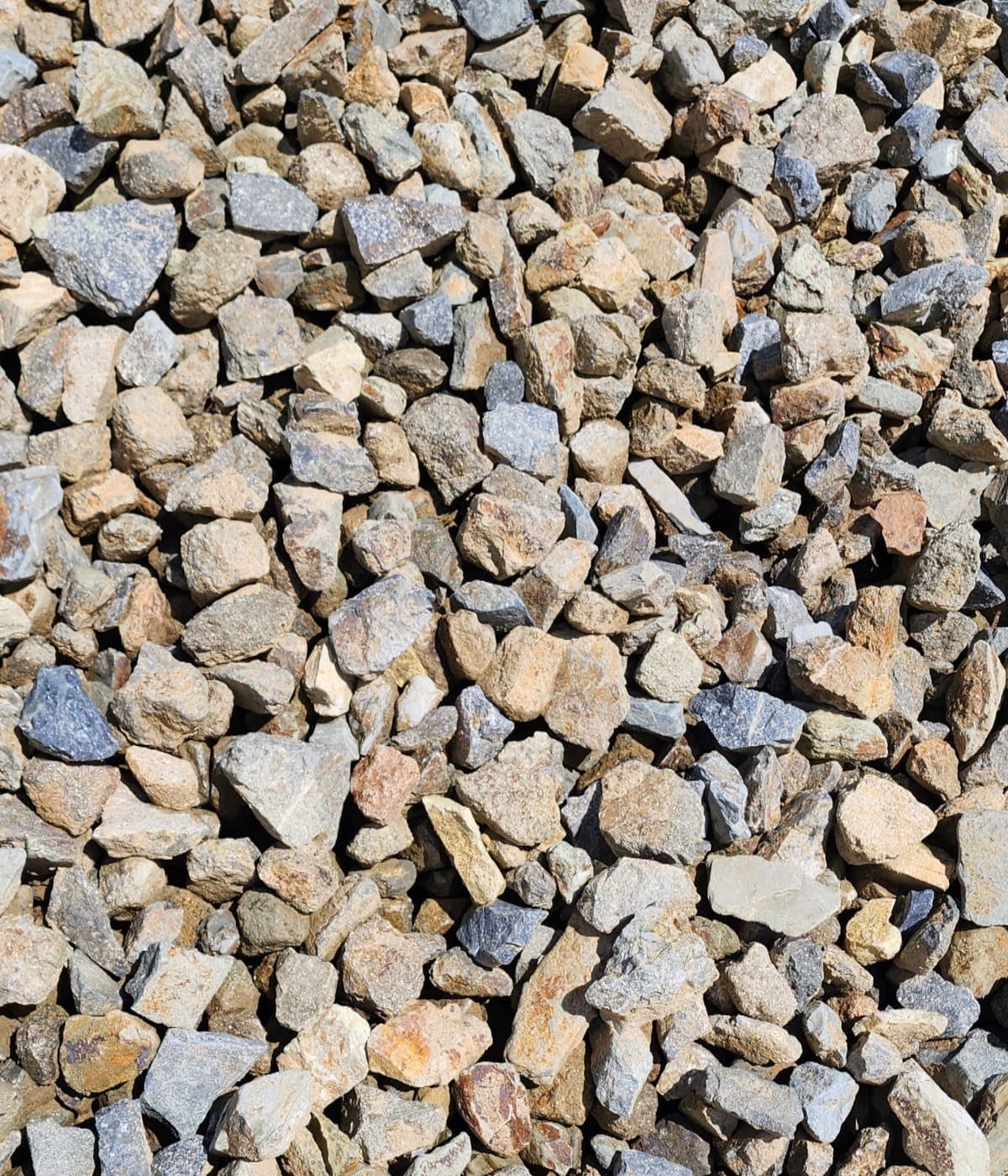 Decorative gravel weekend landscape project material