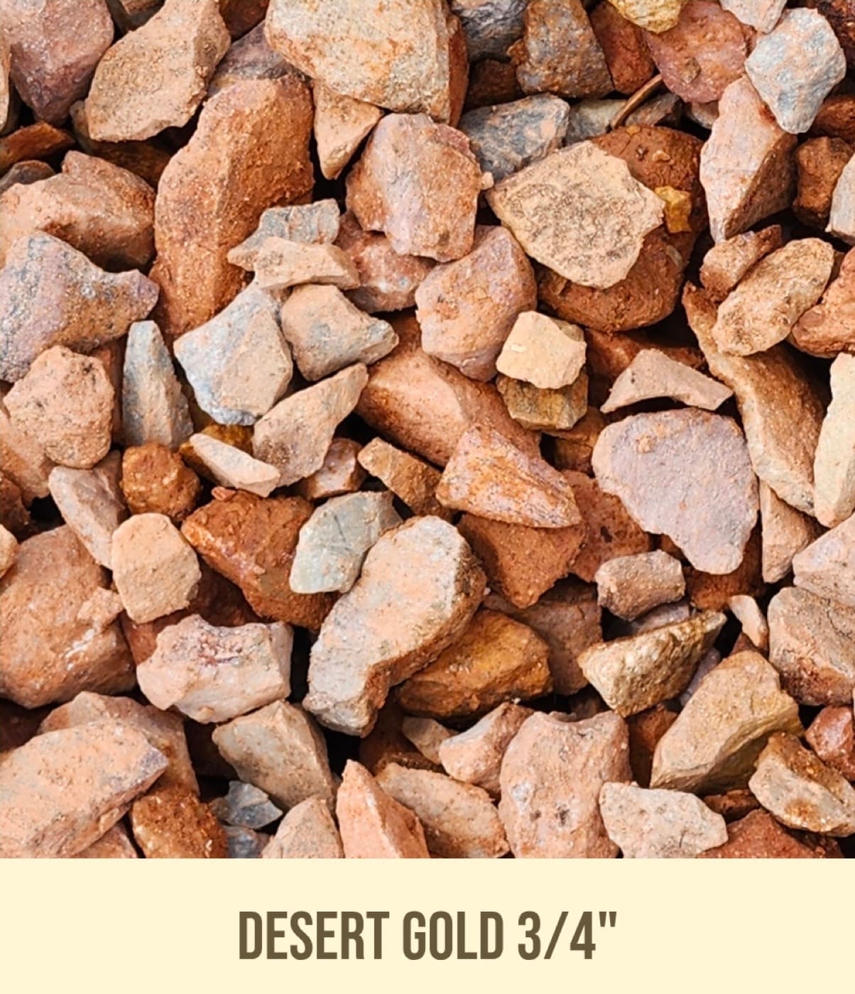 Desert Gold 3/4" landscape material