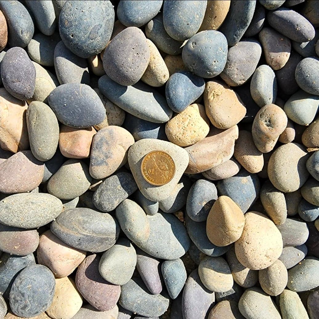 Mixed Mexican Beach Pebbles 1/2" - 1" landscape material