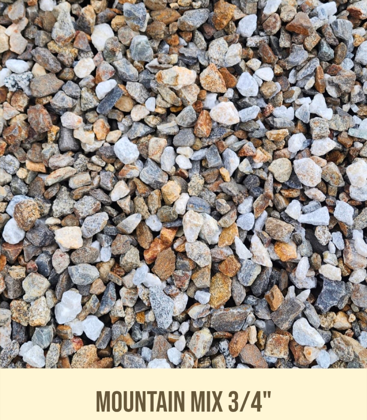 Mountain Mix 3/4" landscape material