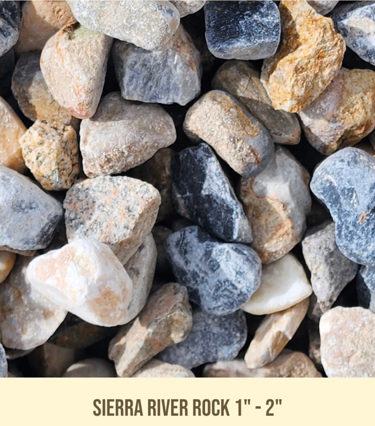 Sierra River Rock 1" - 2" landscape material