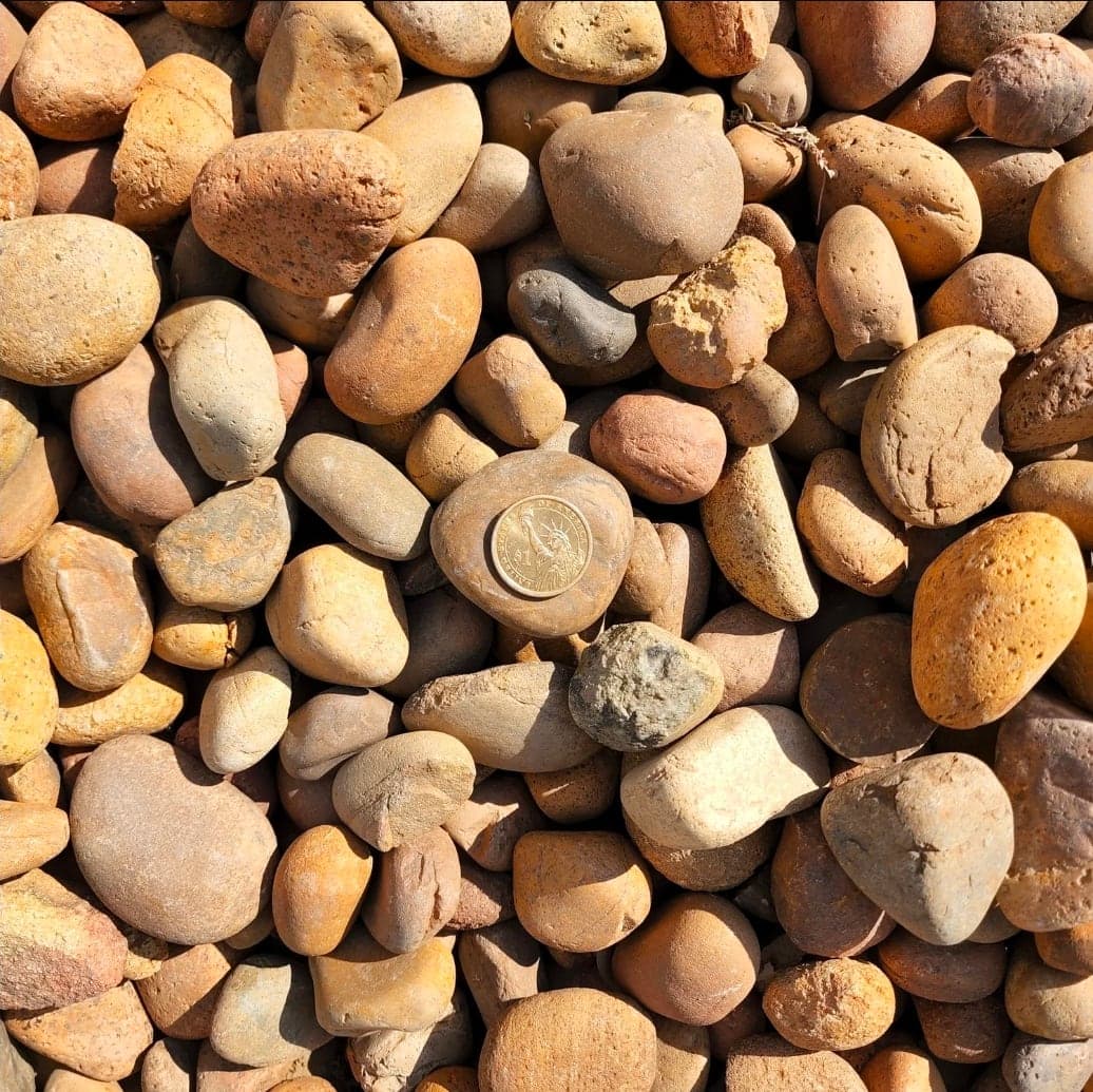 Sunburst Mexican Beach Pebbles 1/2" - 1" landscape material